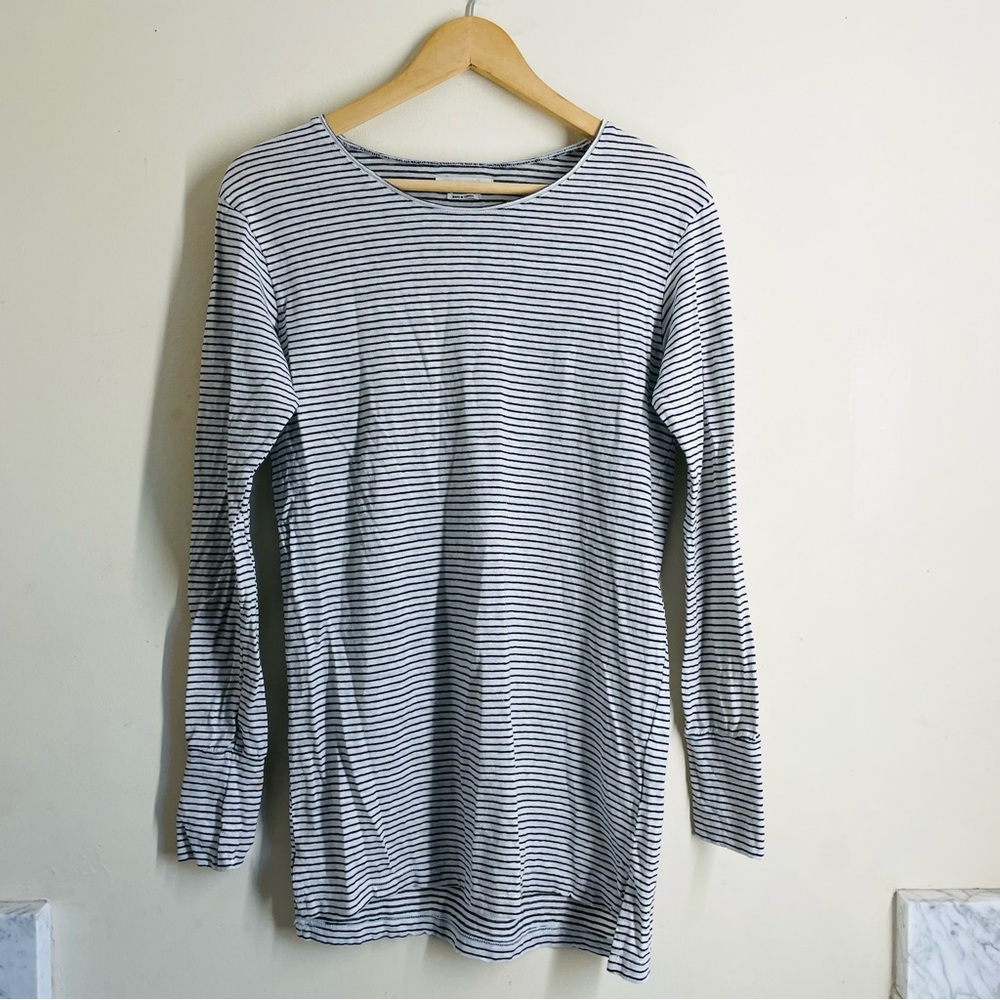 Isabel Marant Étoile Long Sleeve Striped Linen Top size S
